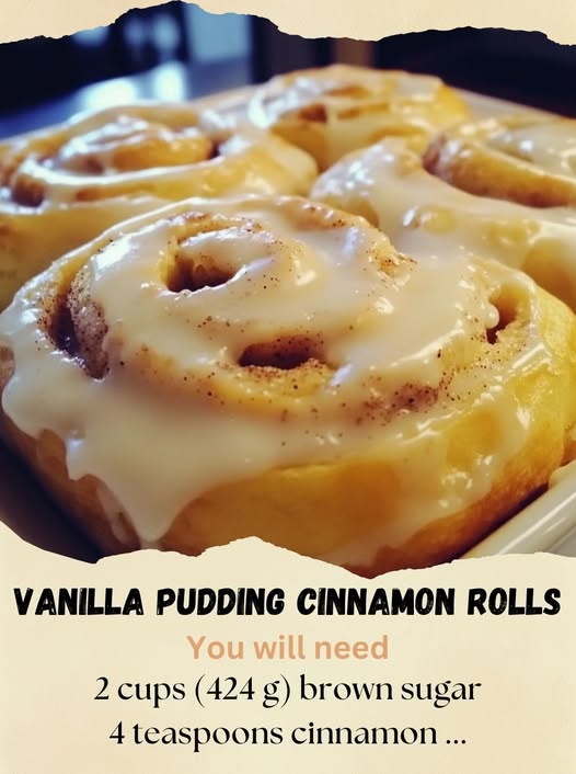 Vanilla Pudding Cinnamon Rolls