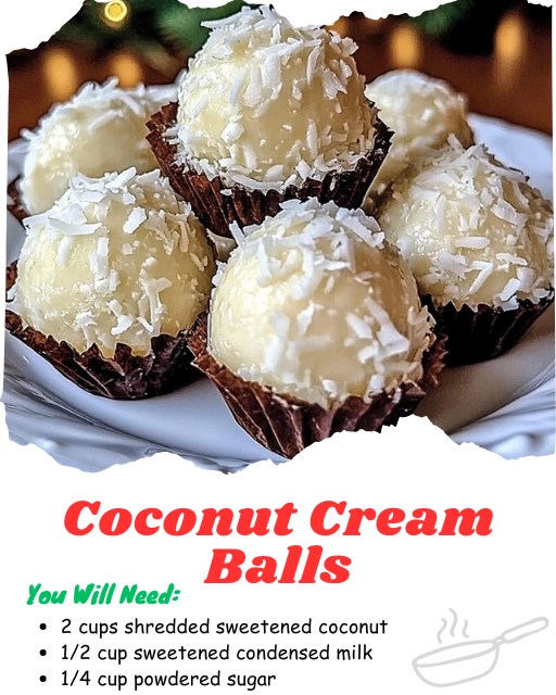 No-Bake Coconut Cream Balls